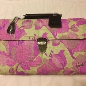 Classic Pink and Green Floral Bag
